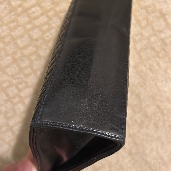 Bally Quilted Black Lambskin Leather Handbag- Gorgeous! - Picture 8 of 12